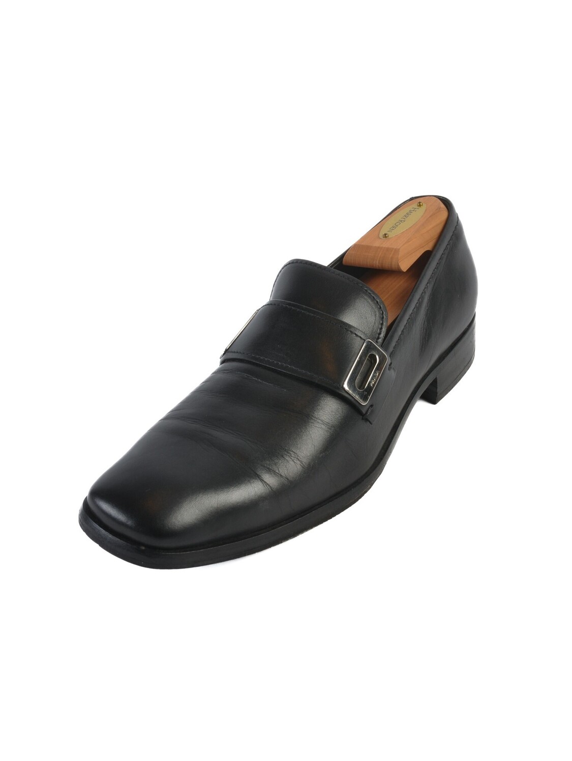Prada Black Leather Loafers 8.5 37540